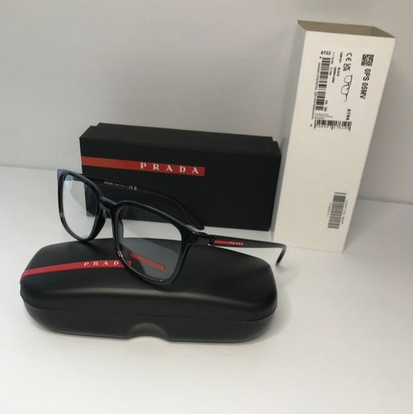 New - 💯 original Prada Linea Rossa Eyeglasses Men's LifestyleVPS-05M Black Rub… - Picture 9 of 13